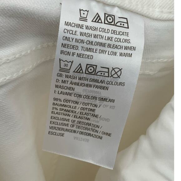 Candace‎ Cameron Bure Embroidered white Flower Jeans size 10P - Picture 5 of 5